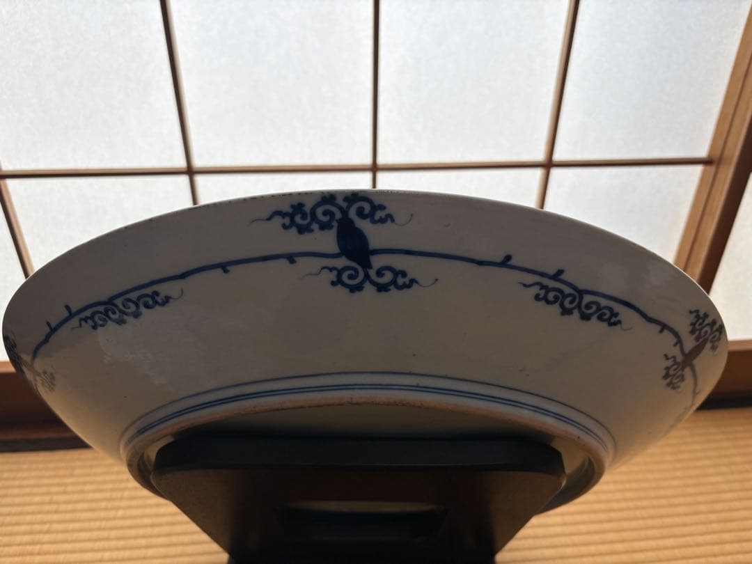 一点モノ‼️】最高級 青柿流皿 大皿 飾り皿 直径約52cm インテリア 和室 【