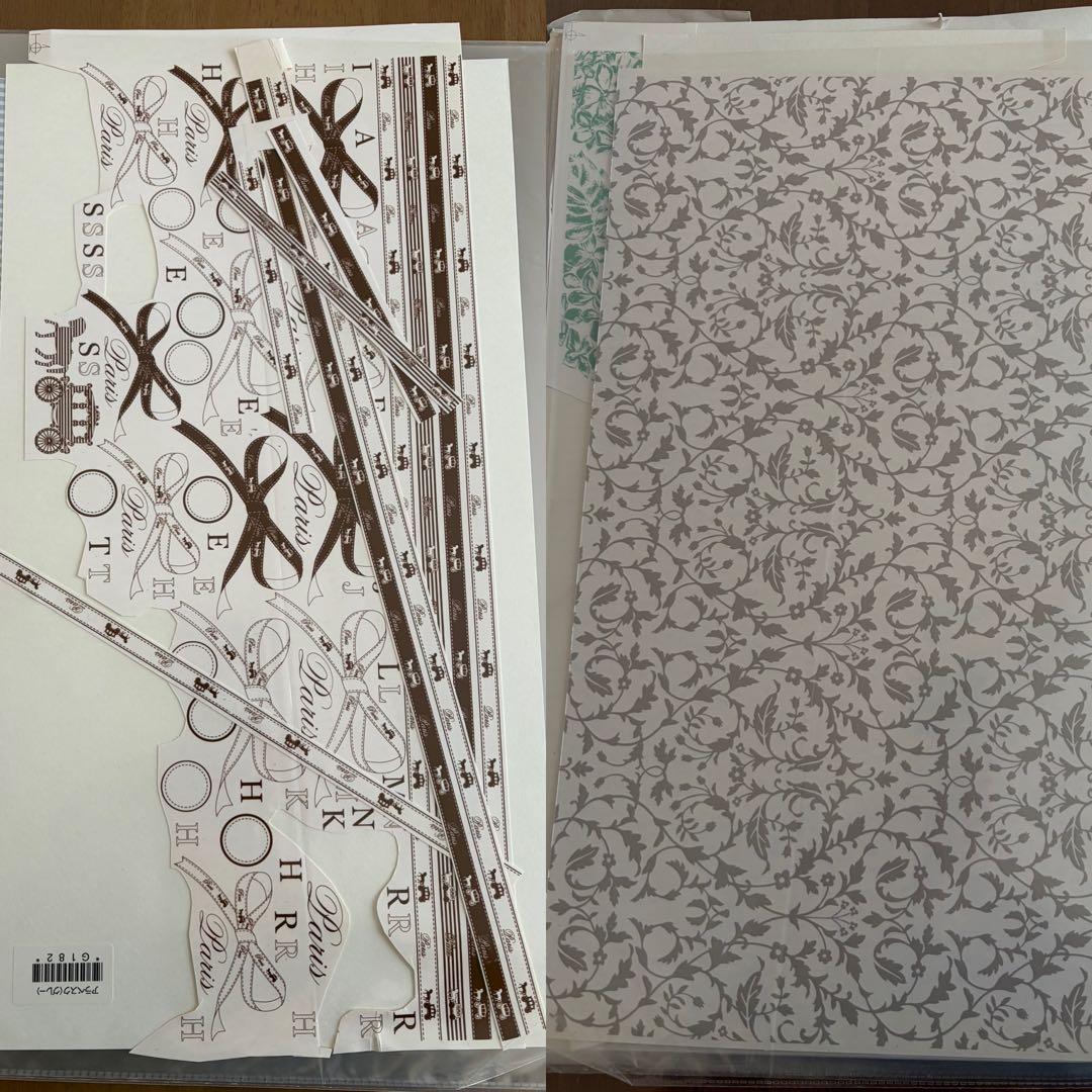 ポーセラーツ転写紙　 まとめ売りファイルセット