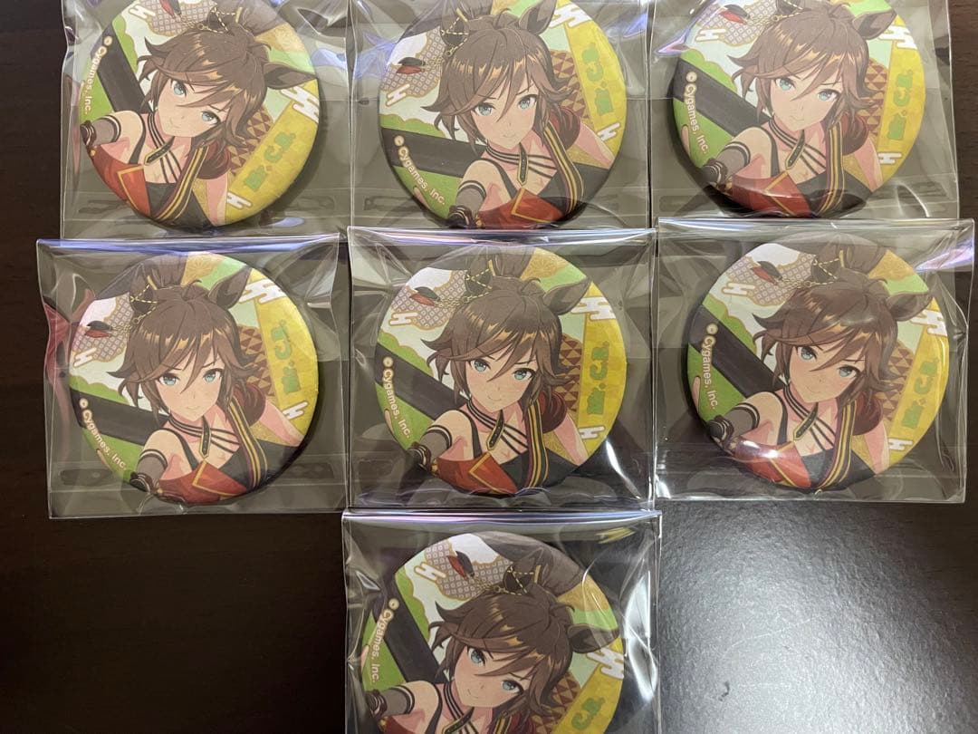 ウマ娘 ミスターシービー 和紙風缶バッジ 7個セット