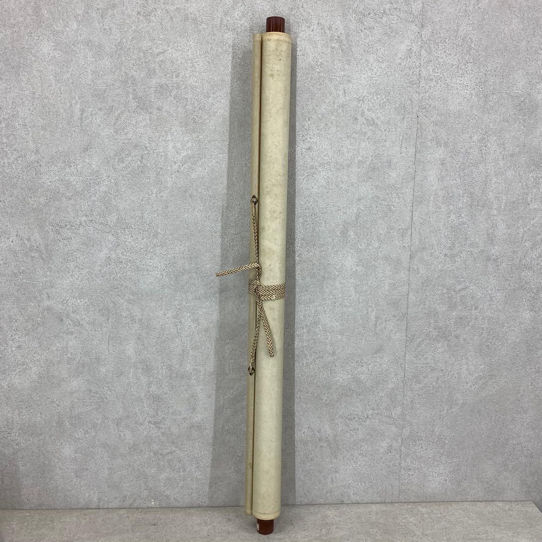 掛軸 白雪 三貴人 箱無し アンティーク 時代物 A-4 掛軸 白雪 三貴人