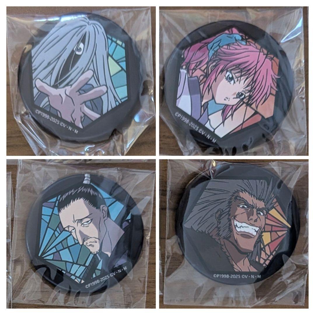 ハンターハンター 和紙缶バッジ 幻影旅団 クロロ シズク マチ ノブナガ