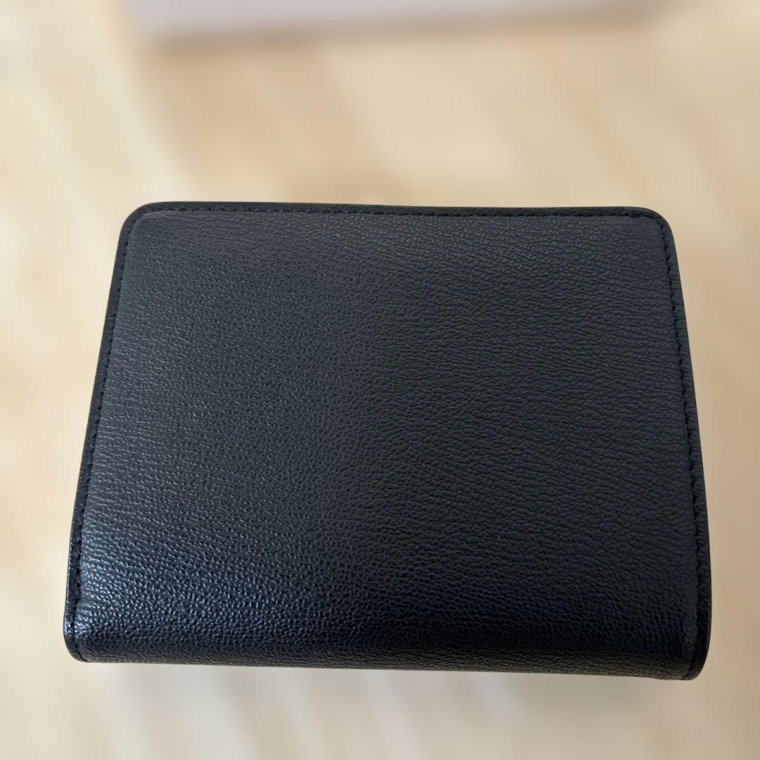 新品未使用】ポールスミス 二つ折り クロコ型押し 財布 ネイビー Paul