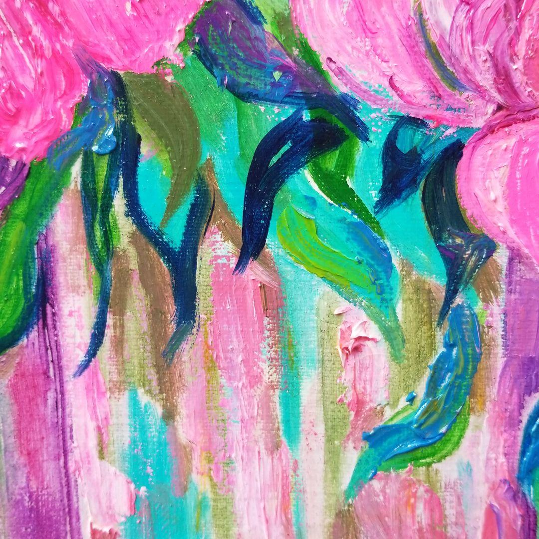 油絵 専用 ももいろのしゃくやく