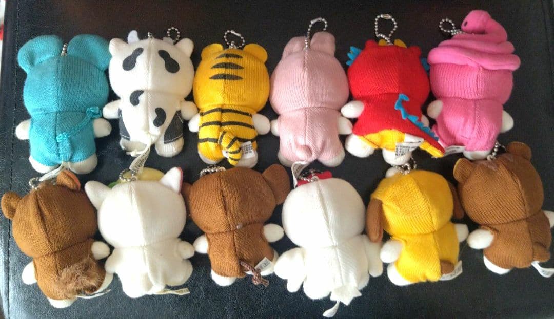 キティちゃん ハローキティ 干支 十二支 キーホルダー 12体セット