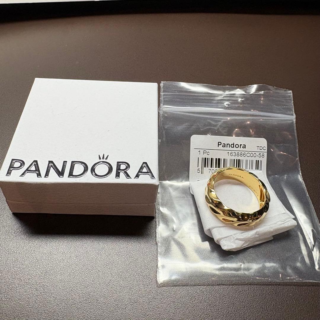 パンドラ PANDORA WIDEリング K14YGコーティング