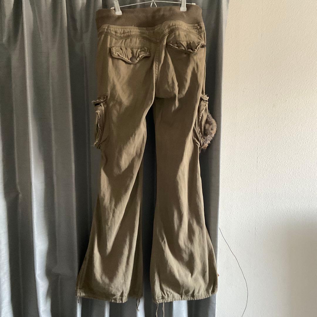 00s Archive goa ヴィンテージ カーゴパンツ ファー付き カーキ - メルカリ