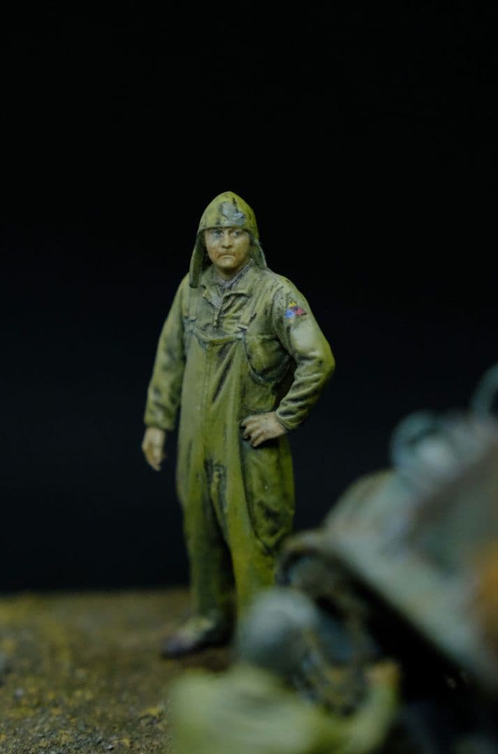 タミヤ M4A3シャーマンイージーエイト戦車（1/35）ジオラマ完成品