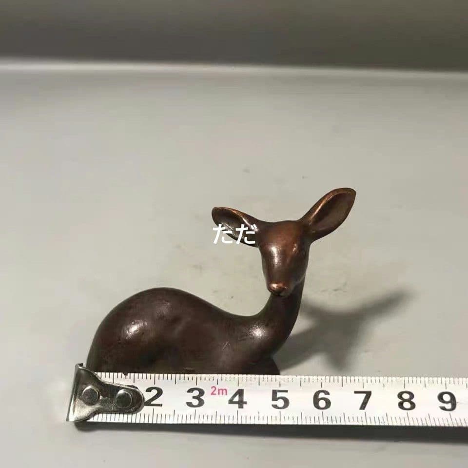 銅 細工 鹿 文鎮 筆架 文房具 茶道茶寵 装飾品 工芸品 置物 - メルカリ