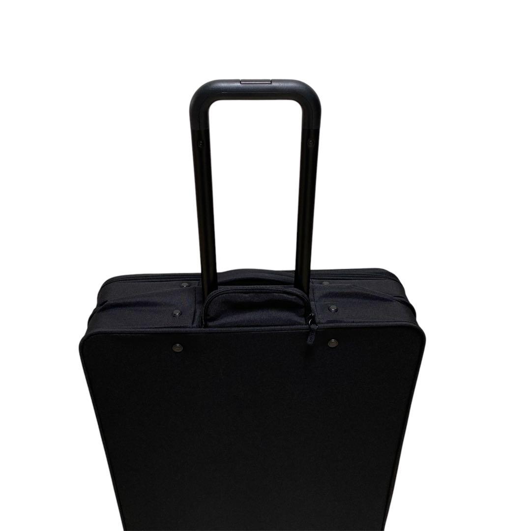 無印良品 半分の厚みで収納できるソフトキャリーケース（XL） 黒