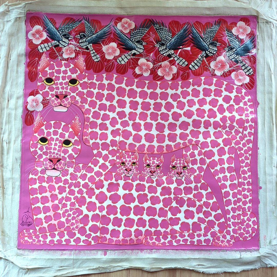Pink Leopard family 』by Zuberi 60*60cm