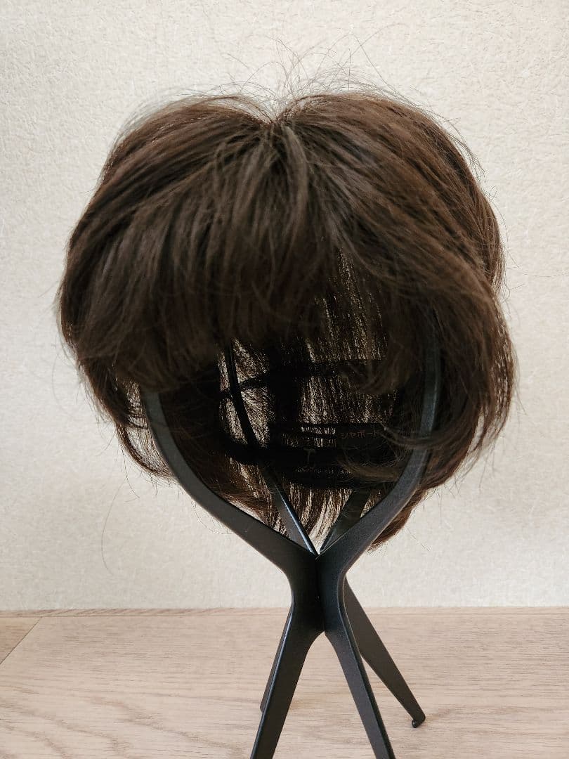 女性用フルウィッグ ショートシャポード 医療用 人毛アクアドールヘアケアセット付