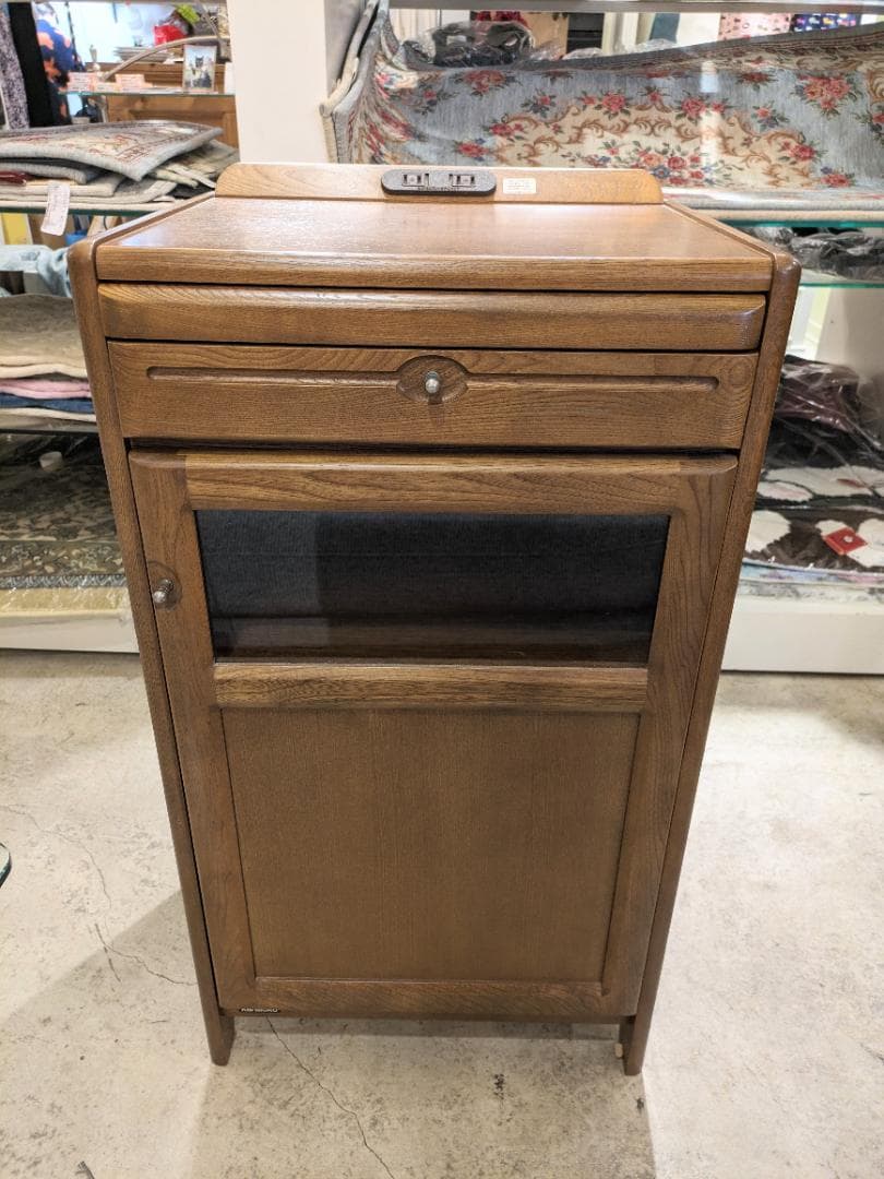 カリモク/karimoku】 コロニアル コーナーテーブル コーナーラック 電話台