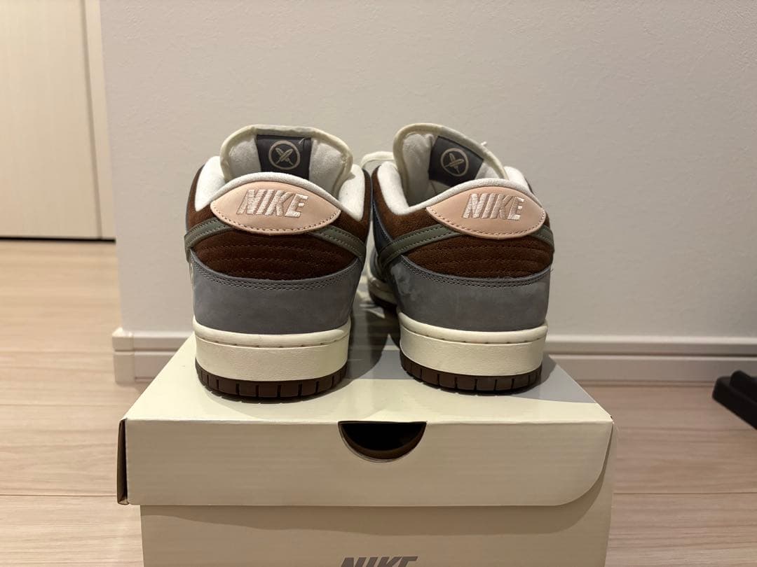 Nike Dunk Low グレー/ホワイト/ブラウン　堀米ダンク