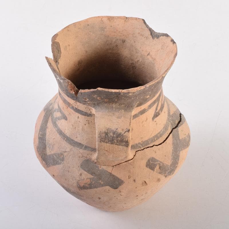 タイ古陶磁 バンチェン土器 アンダーソン土器 彩文土器 双耳壷 C 8327