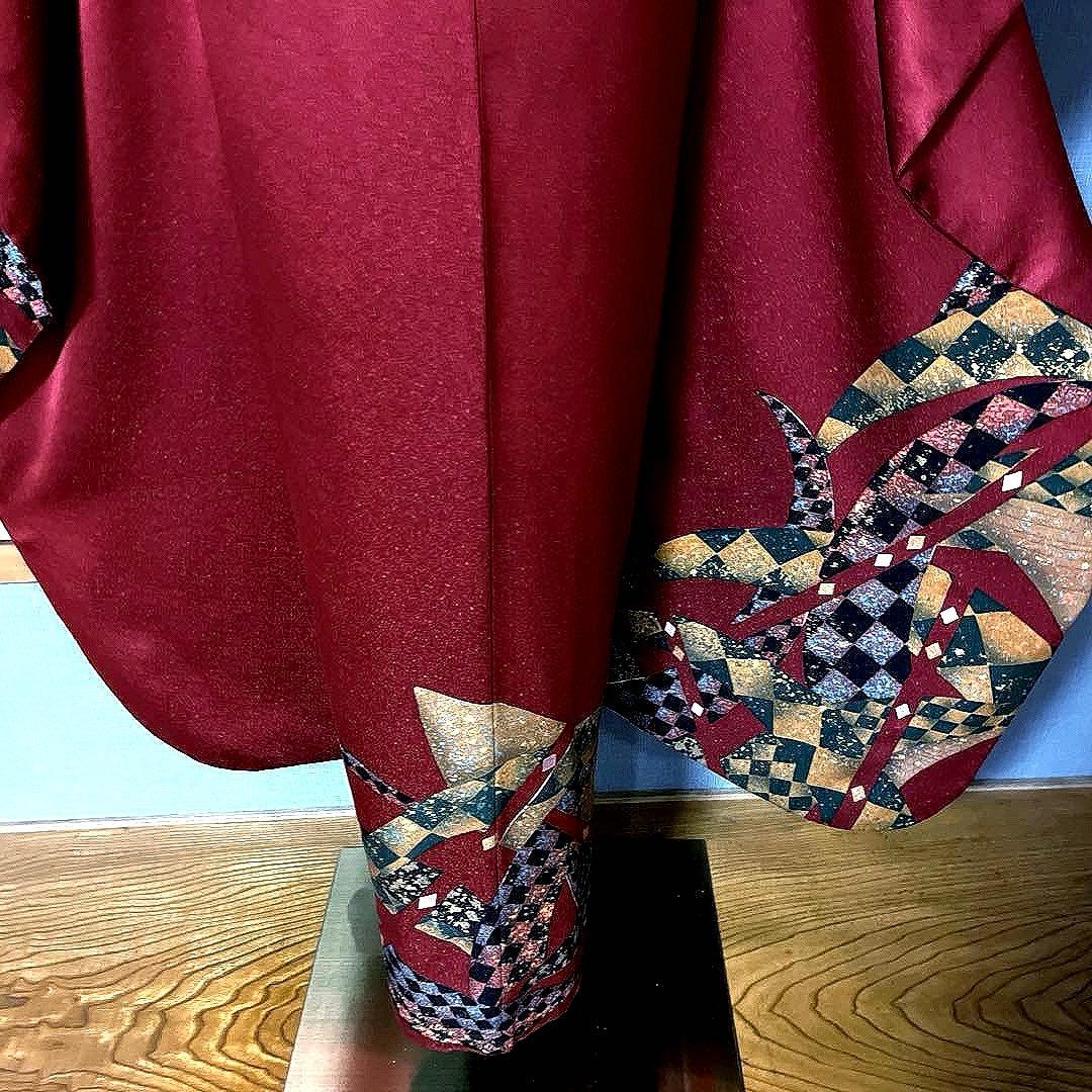 振袖フルセット 高身長 手描き友禅 成人式振袖 振袖 裄丈68 コシノ