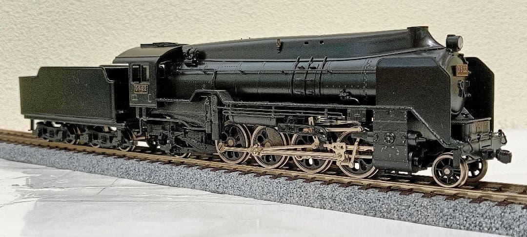 HOゲージ 天賞堂 アダチ D51全流蒸気機関車、カンモーター