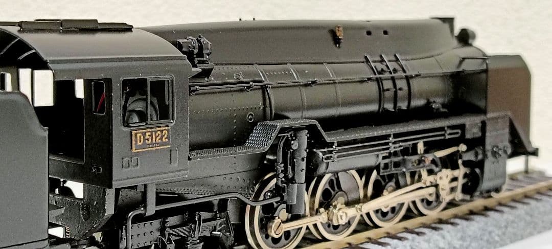 HOゲージ 天賞堂 アダチ D51全流蒸気機関車、カンモーター