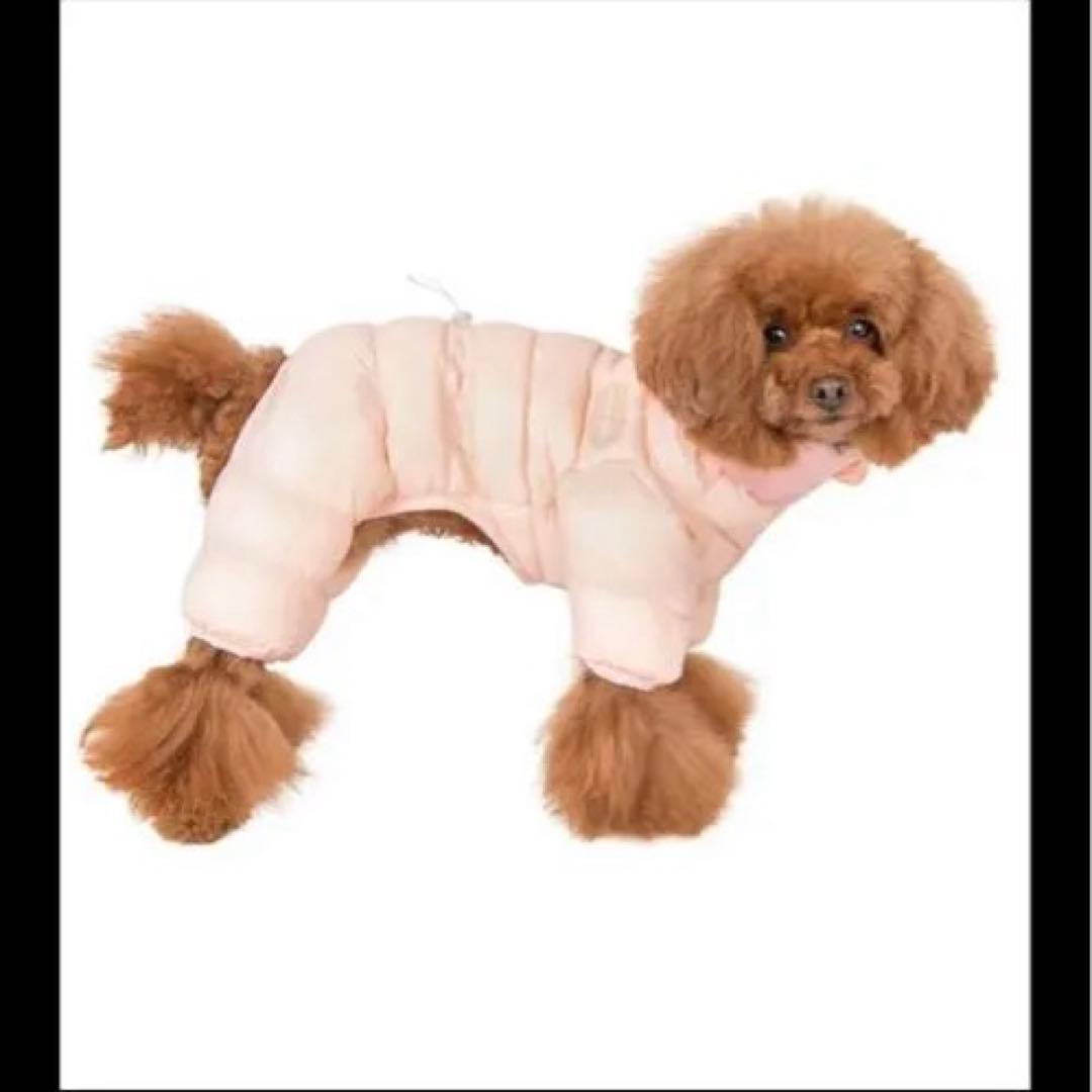 韓国ペットウェア】パピア ベロアソフトオールインワンジャンパー Mサイズ