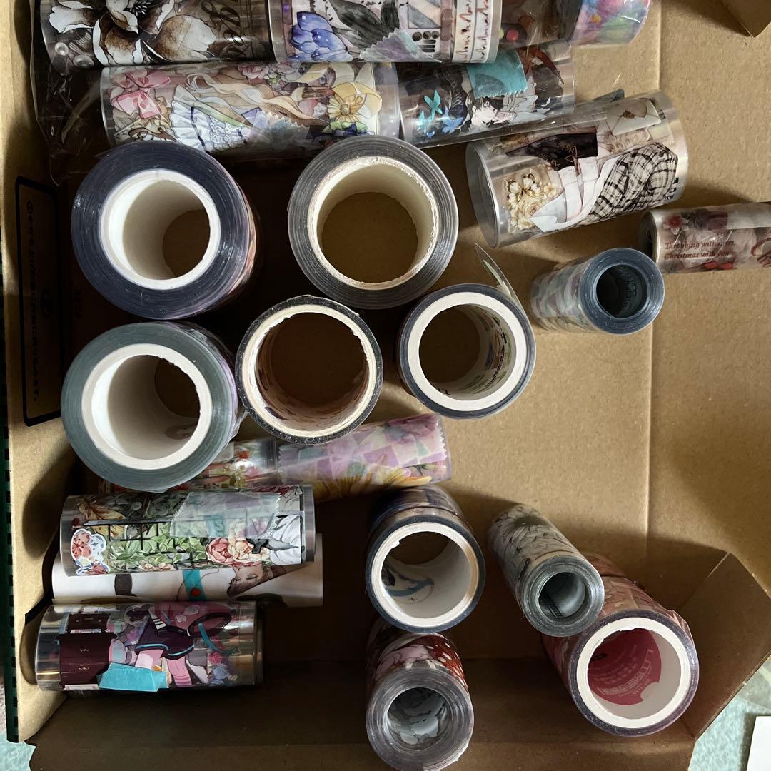 中古】海外マスキングテープ 7つセット 中古】海外マスキングテープ