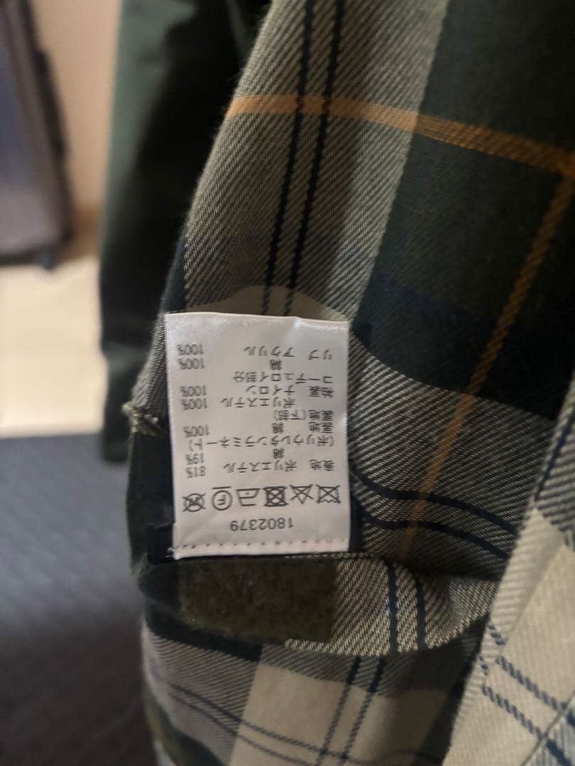 Barbour◆ジャケット/38/ポリエステル/KHK/1802379ノンオイル