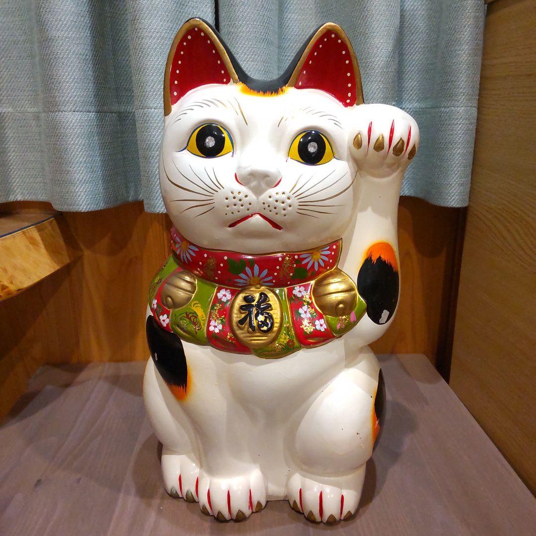Tokukai公式アカウント05様専用 超特大 白猫 招き猫 まねきねこ 貯金箱