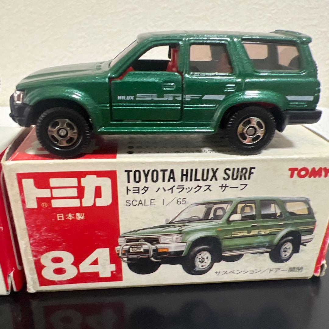 トミカ　ハイラックスサーフ　２台　赤箱　絶版　84 ミニカー　希少