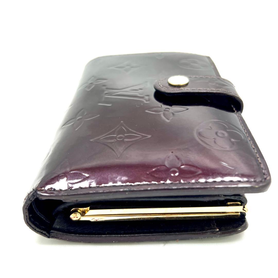 ルイヴィトン ヴェルニ ポルトフォイユ ヴィエノワ アマラント がま口