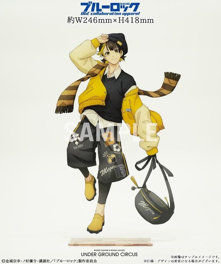 ブルーロック 蜂楽廻 UGCコラボ アパレル BIGアクリルスタンド Wセット
