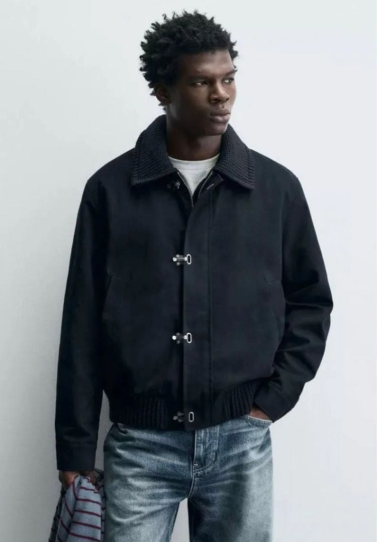 ZARA トグルボタンコントラストカラージャケット Sサイズ - メルカリ