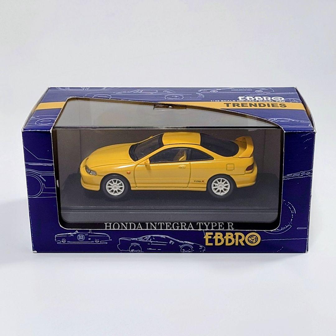 ミニカー EBBRO 1/43 HONDA INTEGRA TYPE-R YELLOW