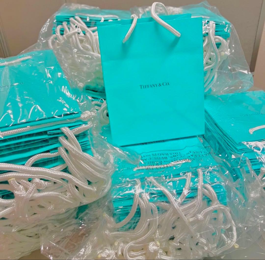 Tiffanyティファニー ミニショッパー紙袋100枚 - メルカリ