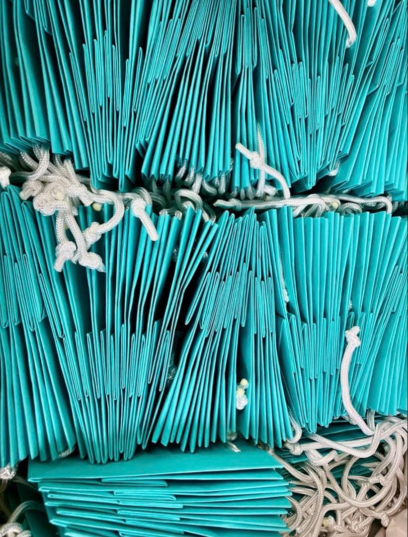 Tiffanyティファニー ミニショッパー紙袋100枚 - メルカリ