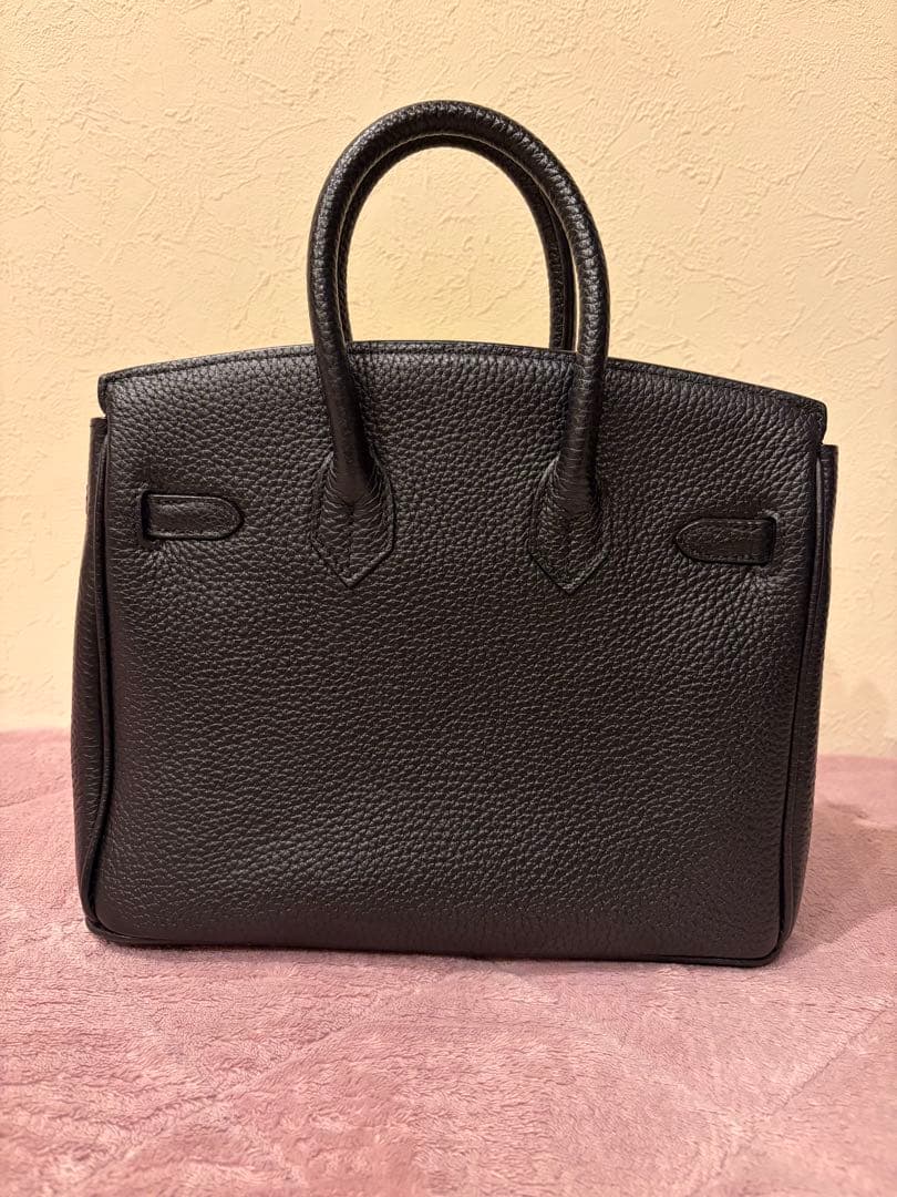 ブラックレザートートバッグ