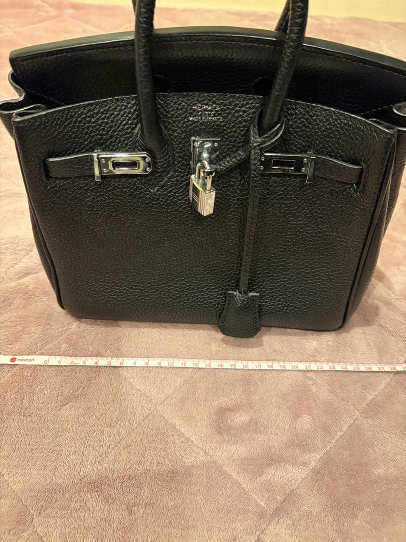 ブラックレザートートバッグ