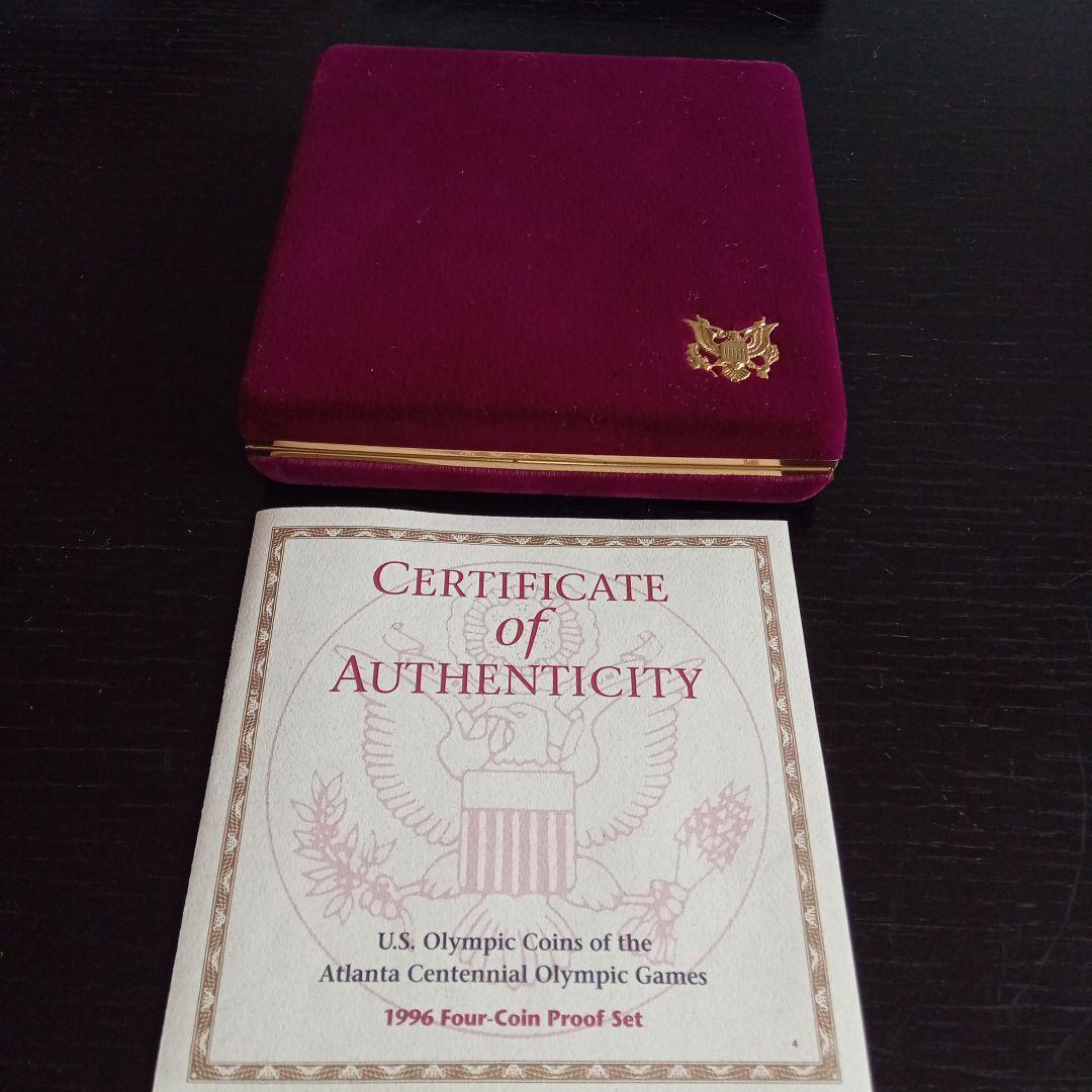 1996年アトランタオリンピック コインセット 金貨、銀貨、銅貨4枚