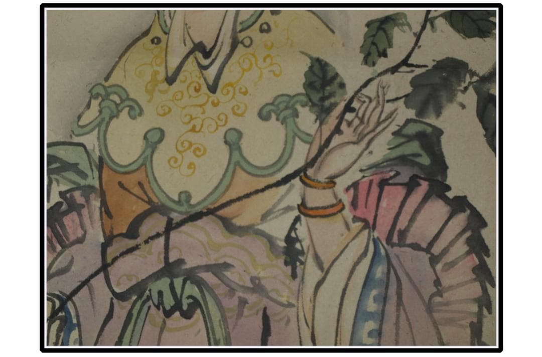 人絵 日本江戸時代肉筆掛け軸6 希少※激安骨董品 X964C15-3