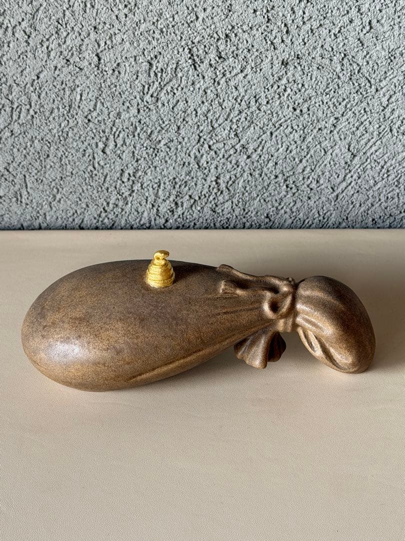 楠部彌弌　瑞巳　置物　干支　時代物　古道具　共箱 楠部彌弌 瑞巳 置物 干支 時代物 古道具 共箱