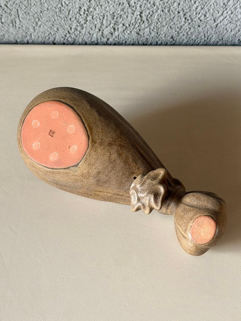 楠部彌弌 瑞巳 置物 干支 時代物 古道具 共箱