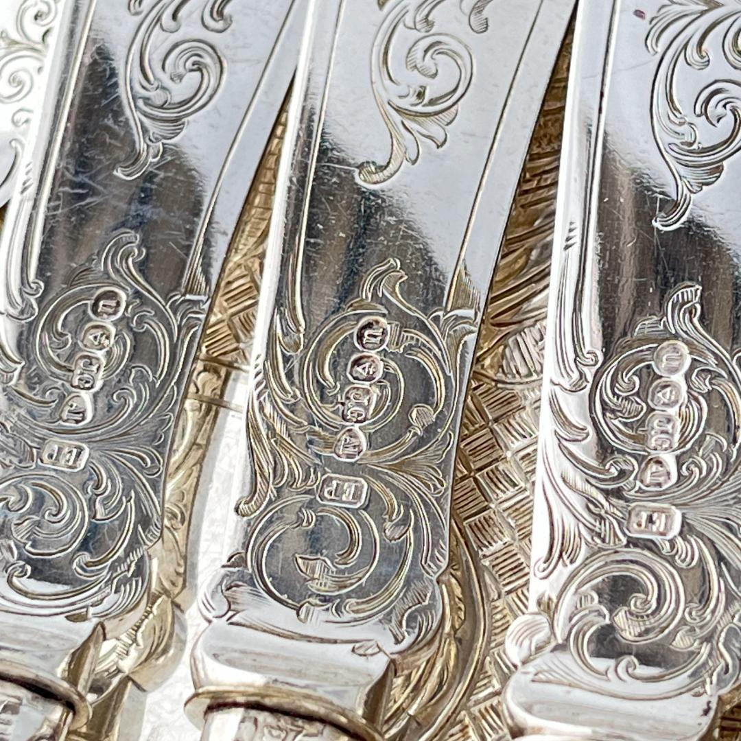 John Gough】 キングスパターンのナイフ/フォーク 豪奢！！ 美術品