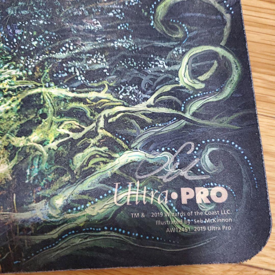 成長のらせん サイン入り プレイマット MTG Seb McKinnon