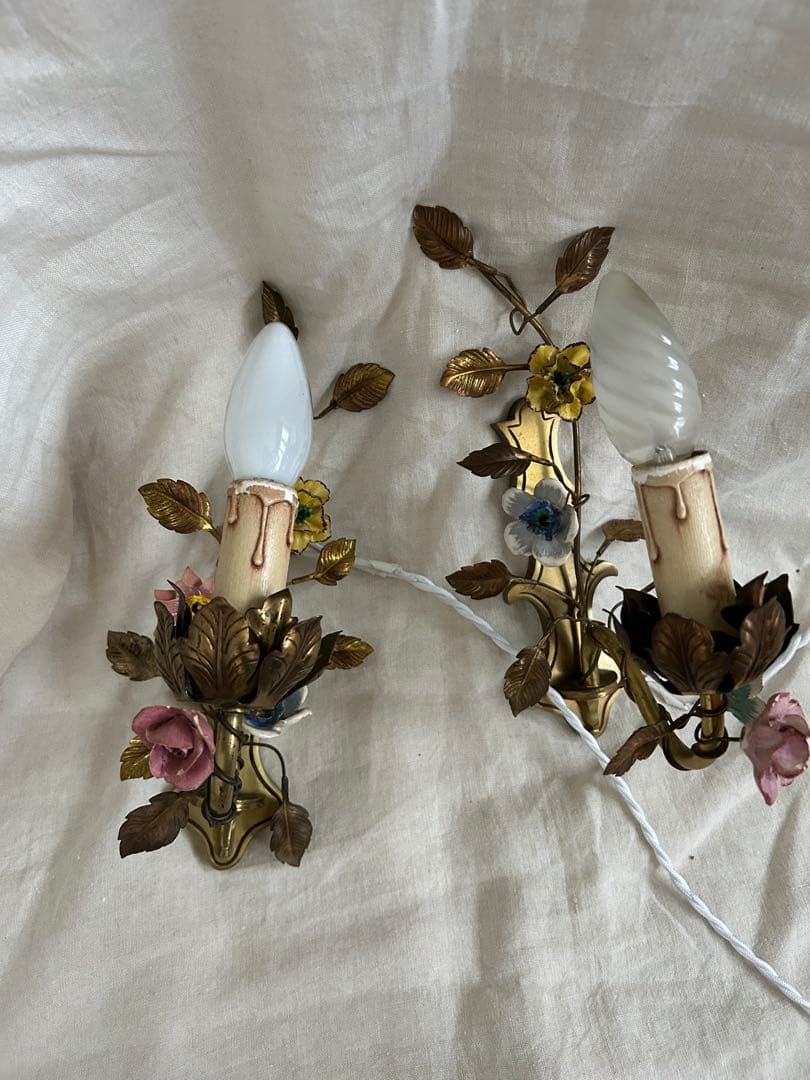 フランスアンティーク 壁掛けランプペア フランスアンティーク