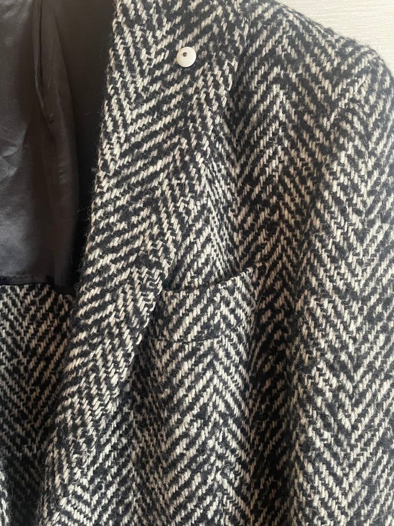 L.B.M. 1911 ルビアム コート ヘリンボーン 膝上丈 48 オ