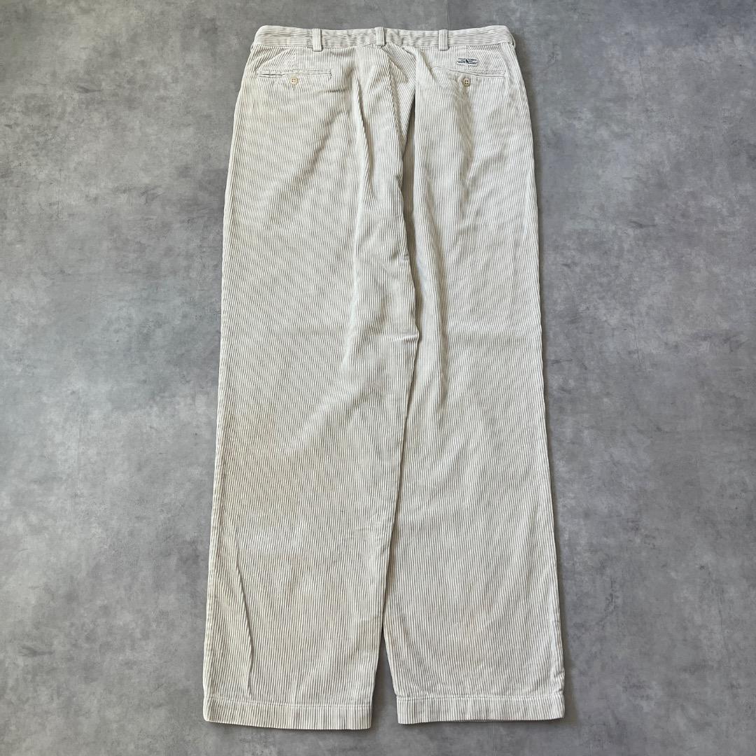ポロラルフローレン W36 コーデュロイ ポロチノ 古着 90s 白 18214の