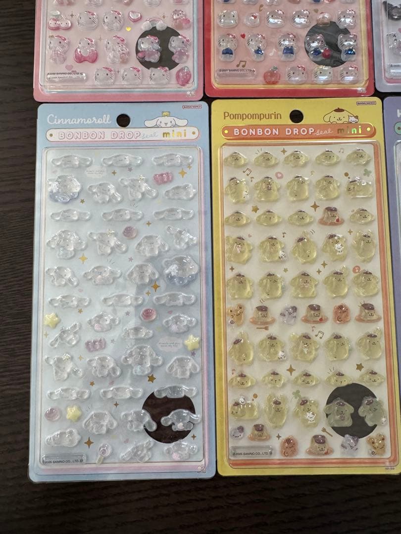 サンリオ ボンボンドロップシールミニ 8種 コンプ