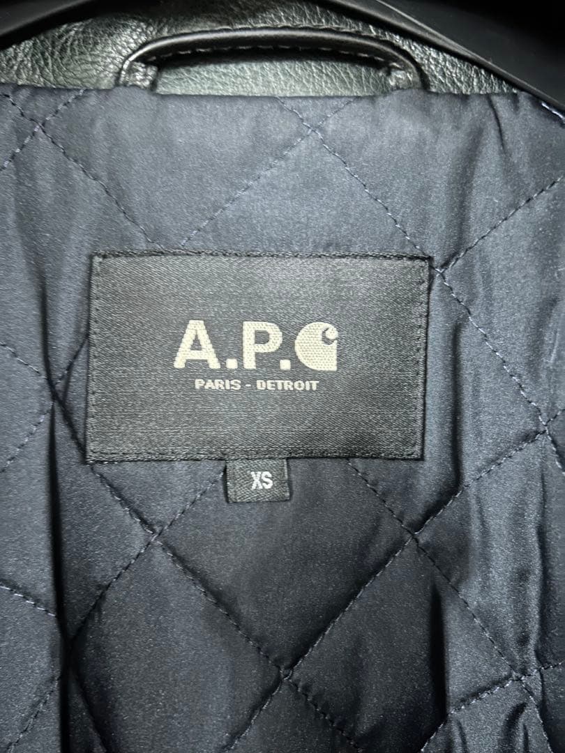 A.P.C. carhartt コラボ デトロイトレザージャケット XS
