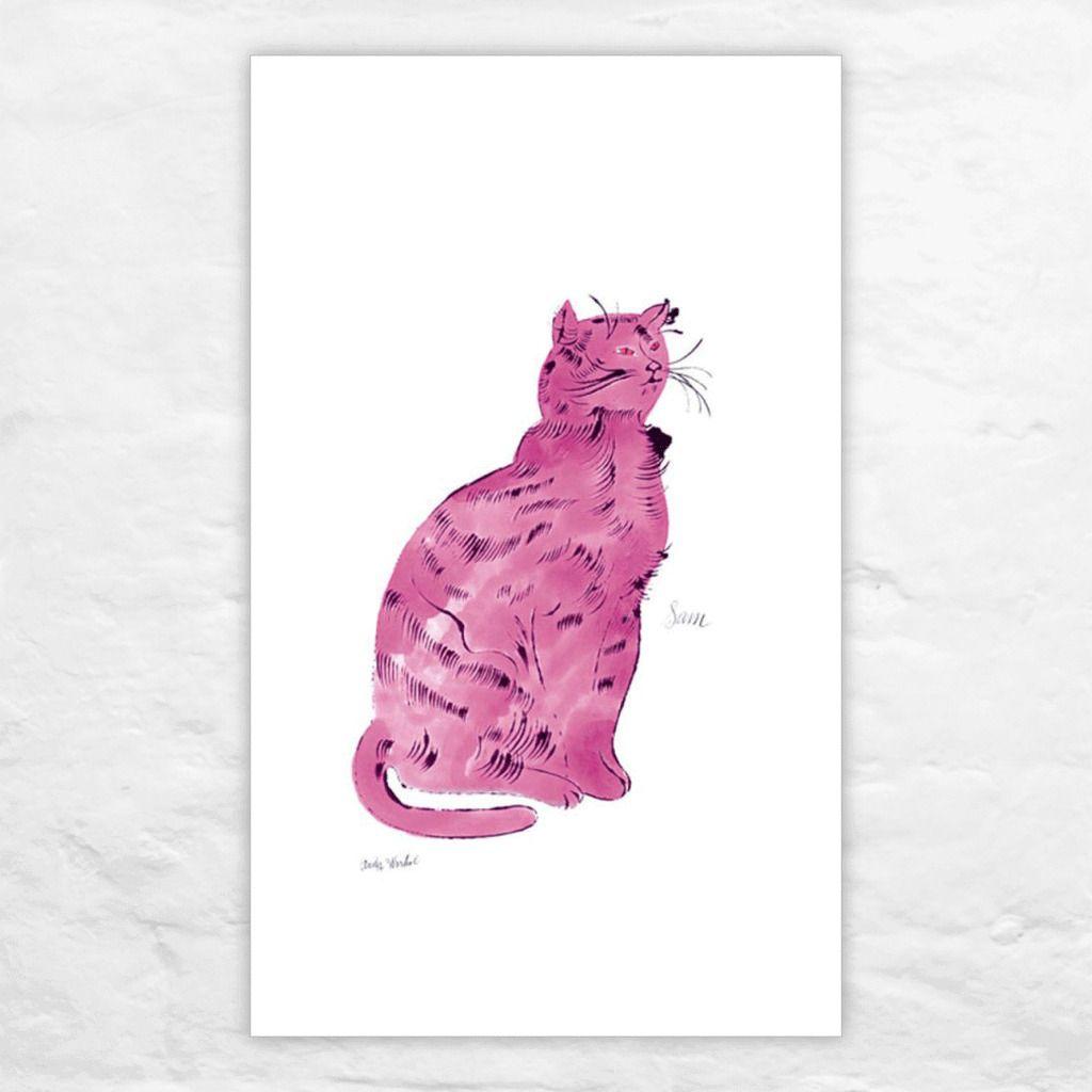 Andy Warhol サムという名の猫 ポスター 壁掛け ポストカード ポスト