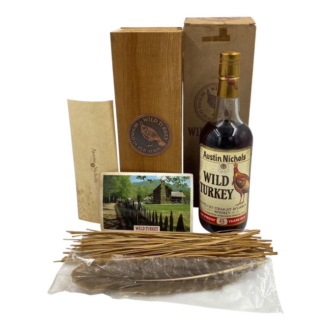 ワイルドターキー 8年 101 プルーフ 750ml ケース 木箱 藁 羽付き
