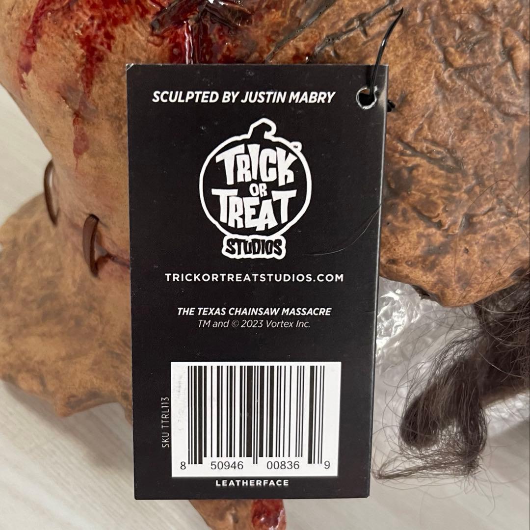 【新品未使用】悪魔のいけにえ マスク 仮面 被り物 ヘッド レザーフェイス