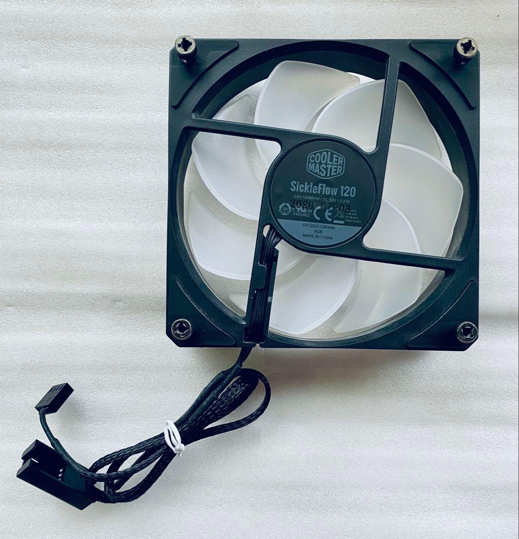 COOLER MASTER CPU水冷クーラー白＆ファン増設用ハブ セット COOLER