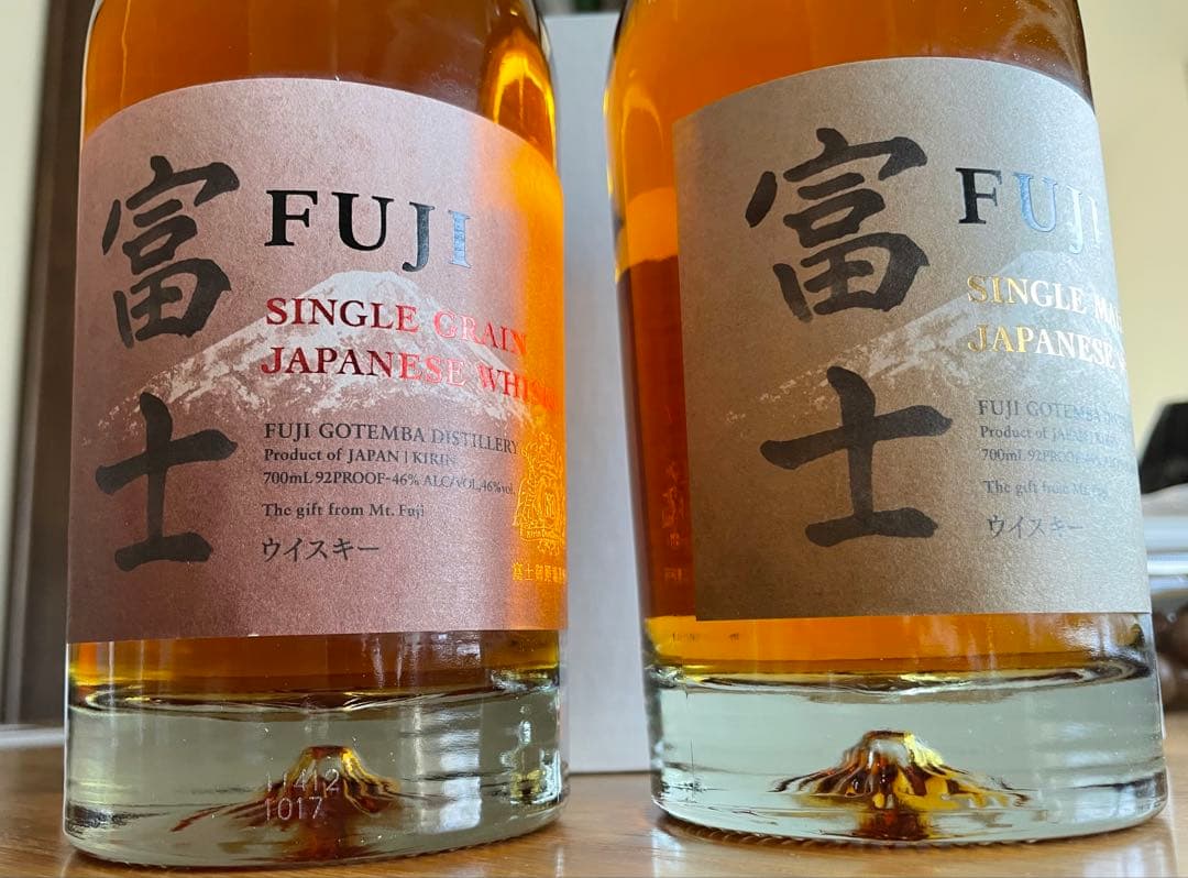 キリン ジャパニーズウイスキー 富士グラス付き 化粧箱入り（贈答品に